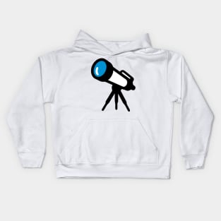 Telescope Emoticon Kids Hoodie